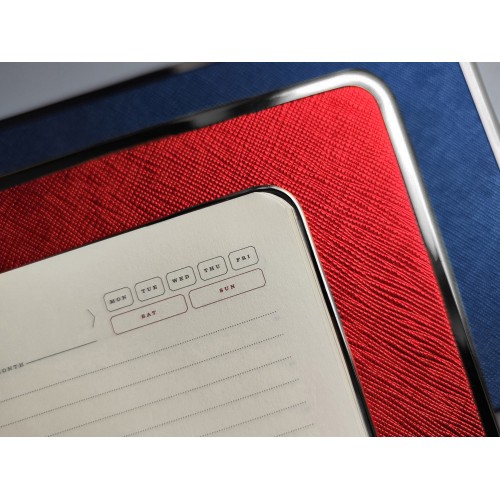 Ежедневник А5 недатированный «Bridge», черный/серебристый