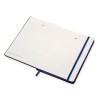 Бизнес блокнот "Bossy" с цветным срезом, твердая обложка, 128 листов, черный и синий