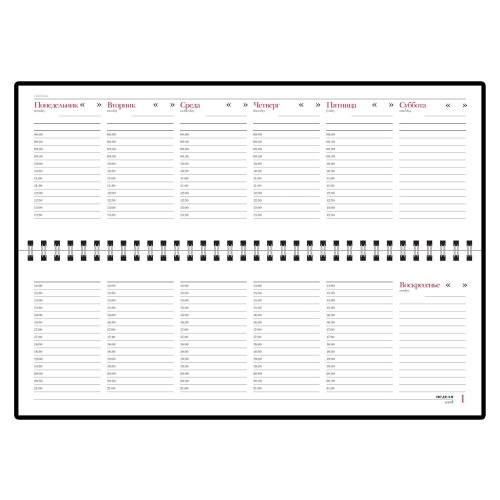 Планинг недатированный «Ideal New», черный