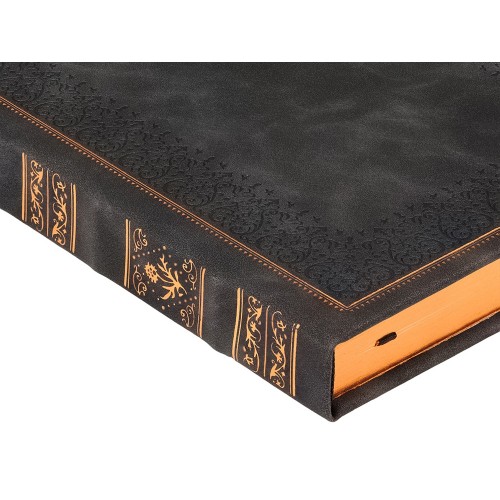 Ежедневник недатированный А5 "Royal", черный с бронзовым срезом