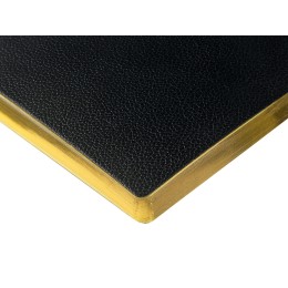 Ежедневник недатированный А5 "Black" с нашивкой, черный