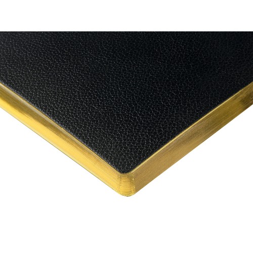 Ежедневник недатированный А5 "Black" с нашивкой, черный