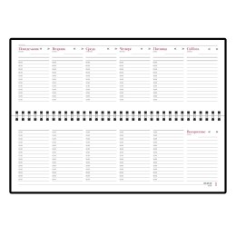 Планинг недатированный «Ideal New», бордовый