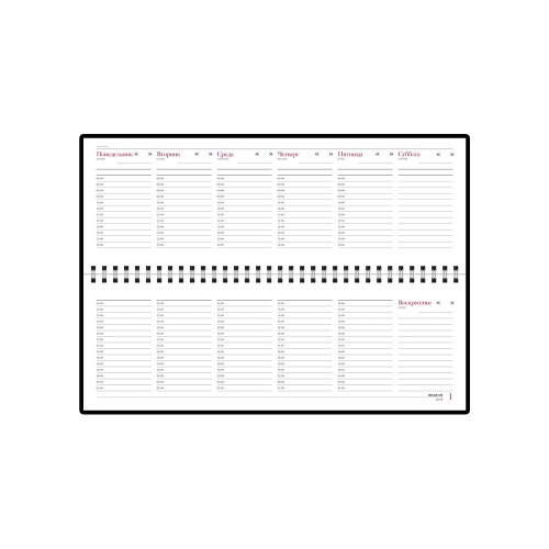 Планинг недатированный «Sidney Nebraska», коричневый