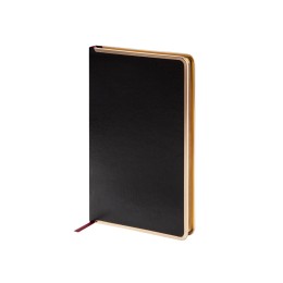 Ежедневник недатированный A5 «Chelsea», черный (золотистый кант и срез)