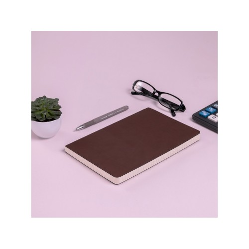 Ежедневник А5 недатированный «Megapolis Velvet Flex», коричневый