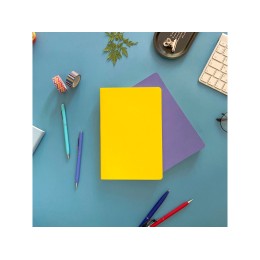 Ежедневник А5 недатированный «Megapolis Velvet Flex», желтый