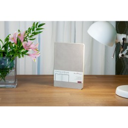 Ежедневник А5 недатированный «Megapolis Velvet Flex», бежевый