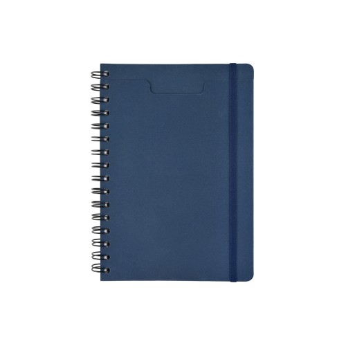 Ежедневник недатированный на гребне А5 "Pragmatic", темно-синий
