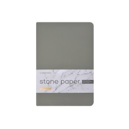 Ежедневник с каменной бумагой недатированный А5 "Carrara", серый