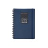 Ежедневник недатированный на гребне А5 "Pragmatic", темно-синий