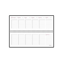 Планинг недатированный "Velvet" черный