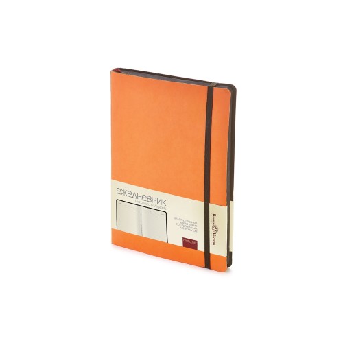 Ежедневник А5 недатированный «Megapolis Soft», оранжевый (Р)