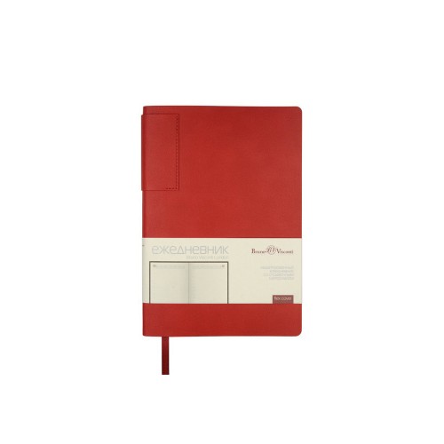 Ежедневник недатированный  А5 "LONDON" красный/темно-серый