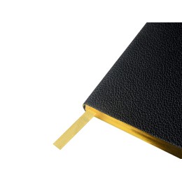 Еженедельник недатированный А6 "Black" с нашивкой, черный