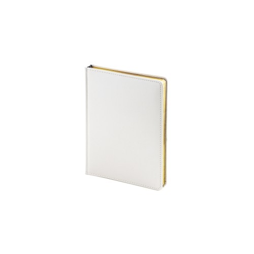 Ежедневник недатированный А6+ "Sidney Nebraska", белый (золотой обрез)