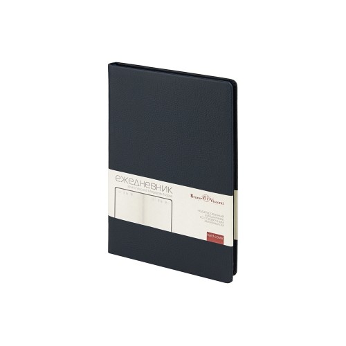 Ежедневник недатированный А5 "Megapolis Nappa", темно-синий navy