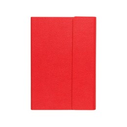 Ежедневник недатированный с магнитным клапаном А5 "Venezia", красный