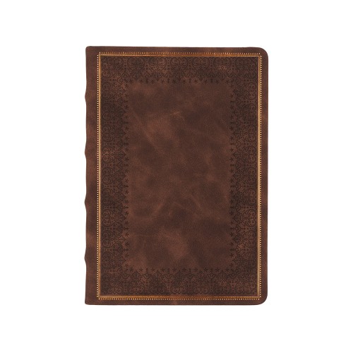 Ежедневник недатированный А5 "Royal", коричневый с бронзовым срезом