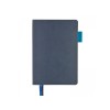 Ежедневник недатированный А5 «Boston», темно-синий (голубой обрез)