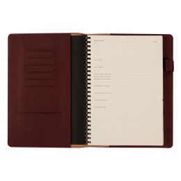 Еженедельник недатированный А5 «Concept», бордовый