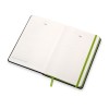 Бизнес блокнот "Bossy" с цветным срезом, твердая обложка, 128 листов, черный и зеленое яблоко