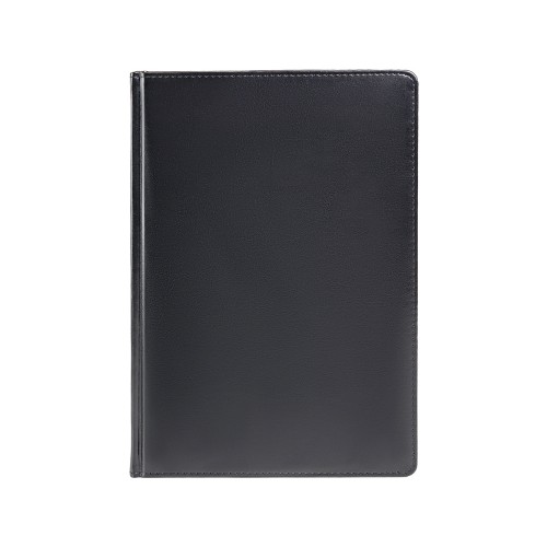 Ежедневник недатированный А4 "Sidney Nebraska", черный (серебряный обрез)