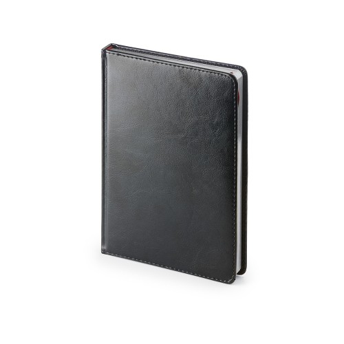 Ежедневник недатированный А6 "Sidney Nebraska", черный (серебряный обрез)