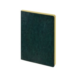 Ежедневник недатированный А5 "Megapolis Nebraska Flex", зеленый с золотым обрезом
