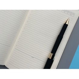 Ежедневник недатированный A5 «Chelsea», черный (золотистый кант и срез)