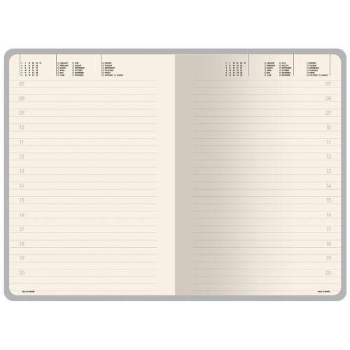 Ежедневник недатированный А5 "Megapolis Color Flex New", светло-серый