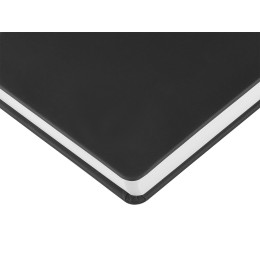 Ежедневник с каменной бумагой недатированный А5 "Carrara", черный