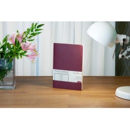 Ежедневник А5 недатированный «Megapolis Velvet Flex», бордовый
