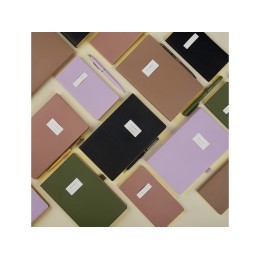 Ежедневник недатированный А5 "Morandi. Пыльная роза" с нашивкой, пыльно-розовый