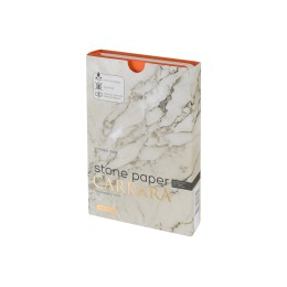 Ежедневник с каменной бумагой недатированный А5 "Carrara"», оранжевый