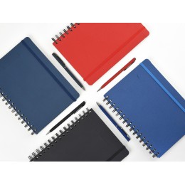 Ежедневник недатированный на гребне А5 "Pragmatic", синий