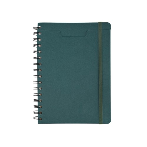 Ежедневник недатированный на гребне А5 "Pragmatic", темно-зеленый