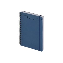 Ежедневник недатированный на гребне А5 "Pragmatic", темно-синий