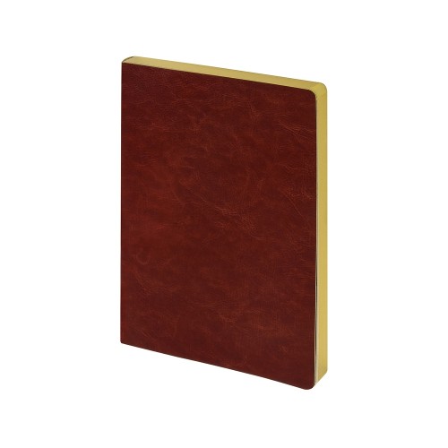 Ежедневник недатированный А5 "Megapolis Nebraska Flex", коричневый с золотым обрезом