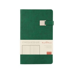 Ежедневник недатированный А5 "Premier", зеленый