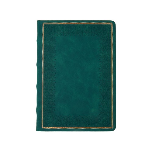 Ежедневник недатированный А5 "Royal", зеленый с бронзовым срезом