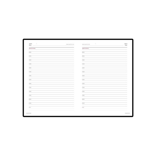 Ежедневник недатированный А6+ «Velvet», красный