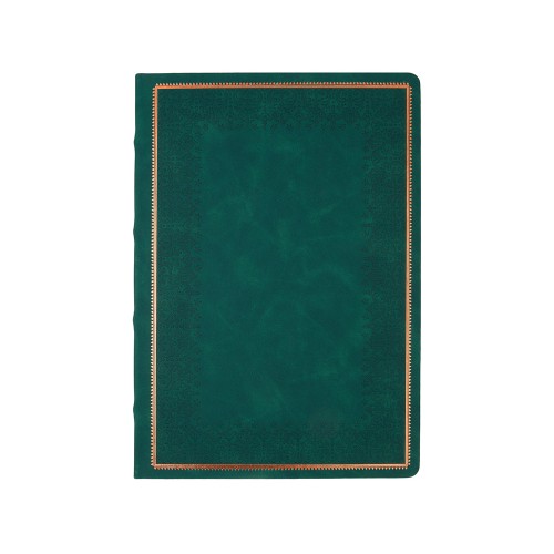 Ежедневник недатированный А4 "Royal", зеленый с бронзовым срезом
