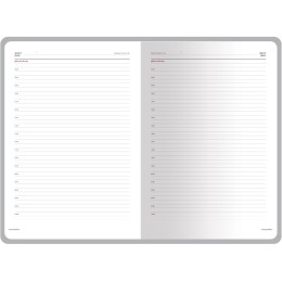 Ежедневник недатированный А4 "Sidney Nebraska", синий (серебряный обрез)