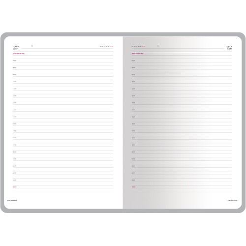 Ежедневник недатированный А4 "Sidney Nebraska", синий (серебряный обрез)