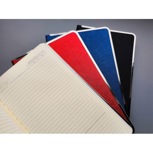 Ежедневник А5 недатированный «Bridge», черный/серебристый