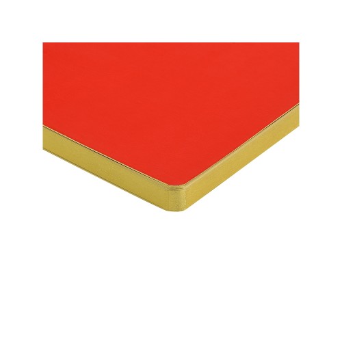 Ежедневник недатированный А5 "Megapolis Nebraska Flex", красный с золотым обрезом (Р)