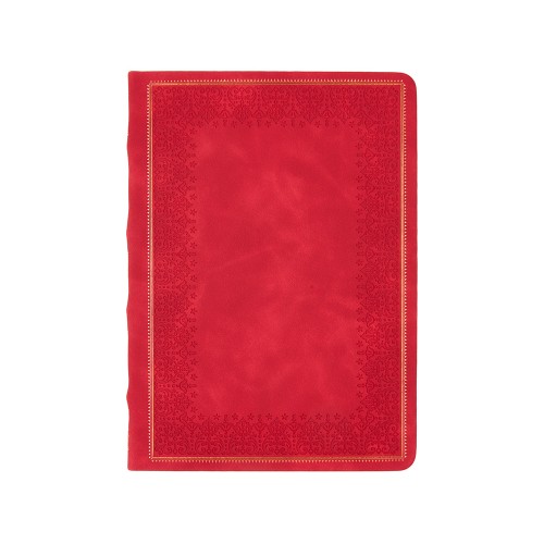 Ежедневник недатированный А5 "Royal", красный с бронзовым срезом
