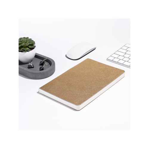 Ежедневник А5 недатированный «Megapolis Velvet Flex», золотистый