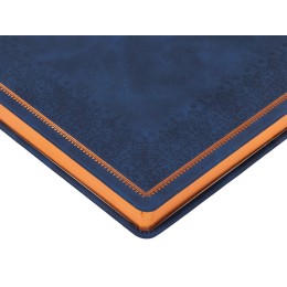 Ежедневник недатированный А4 "Royal", синий с бронзовым срезом